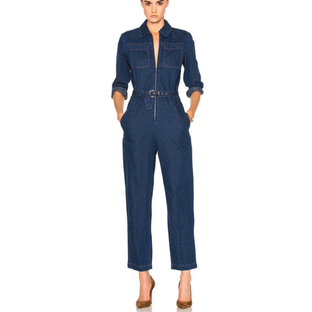 A.P.C. Combi Truck Jumpsuit in Indigo Women’s 36 FR/S US - Picture 13 of 16